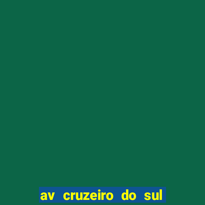 av cruzeiro do sul tem rodizio